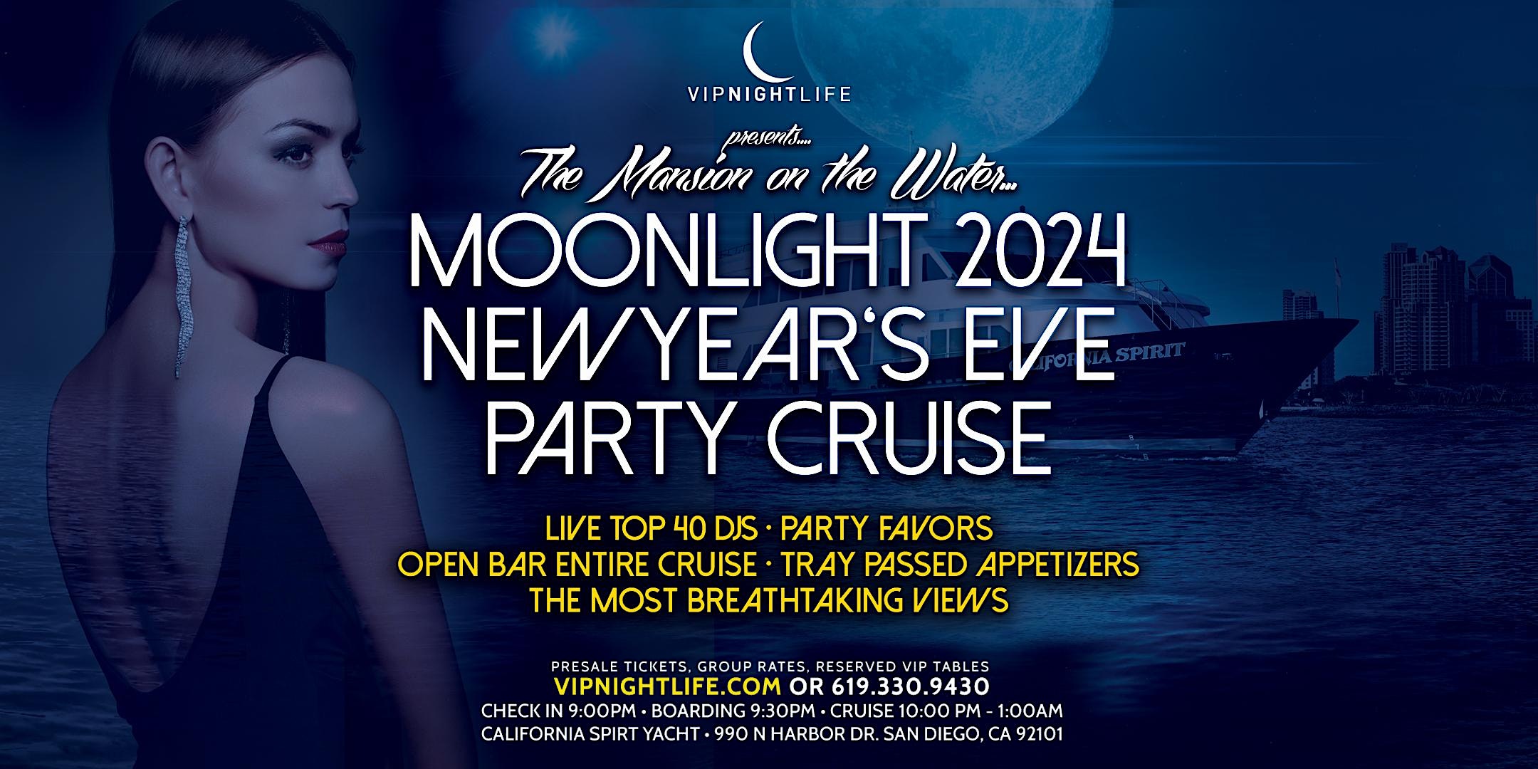 2024 San Diego New Year’s Eve Party Pier Pressure Moonlight Cruise