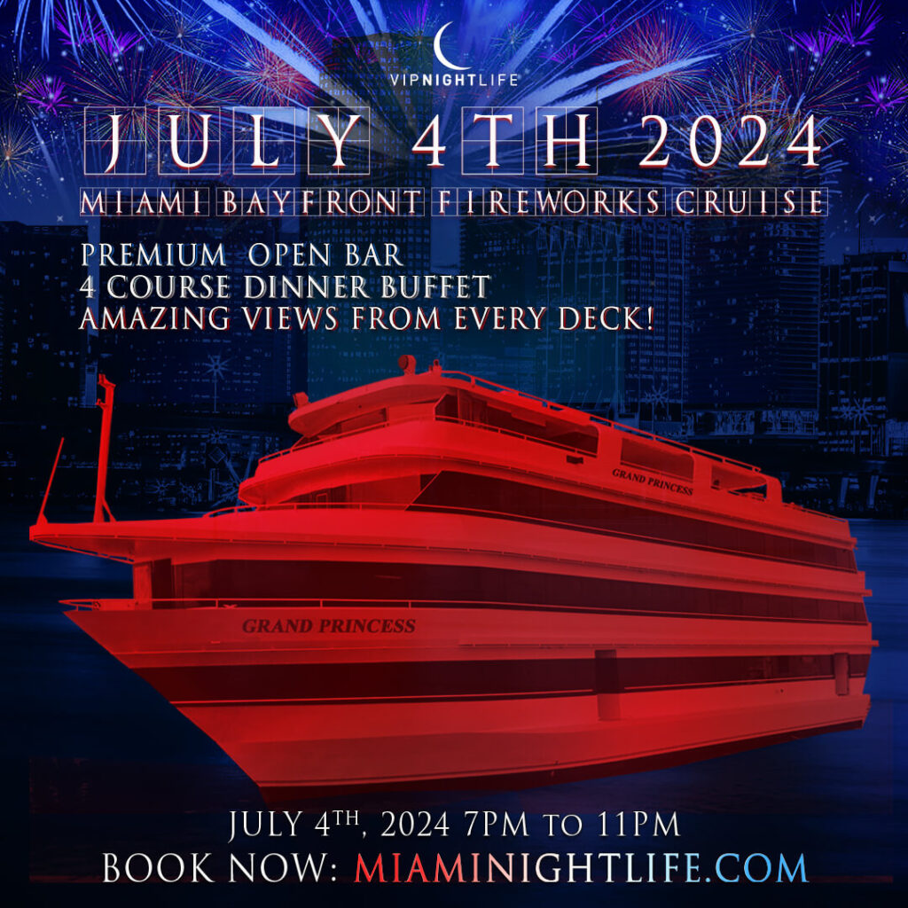 4th of July Miami Fireworks Party Cruise