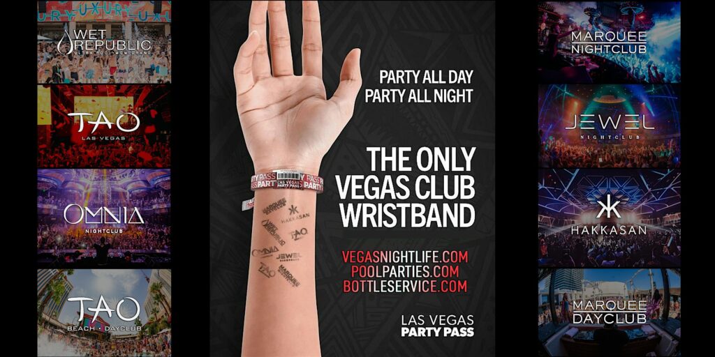 Las Vegas Party Pass | July 11 to 14 | 8 Clubs x 23 Parties