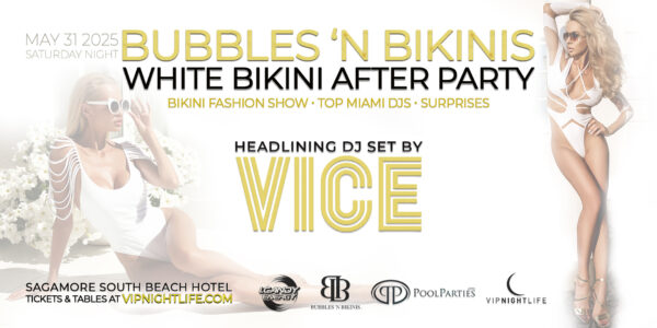 Miami Swim | Bubbles 'n Bikinis White After Party