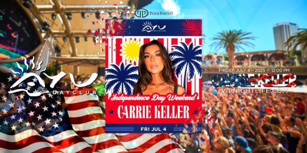 Carrie Keller | Vegas 4th of July Pool Party | AYU Dayclub