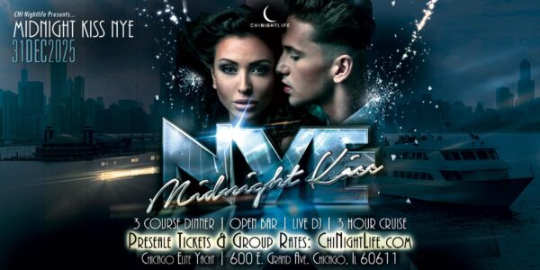 2026 Chicago New Years Eve Fireworks Cruise - The Midnight Kiss