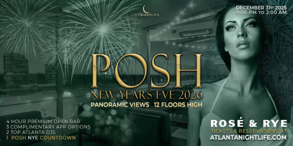 2026 Atlanta New Year's Eve Party | Posh in the Sky NYE