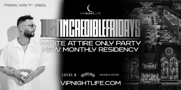 JustIN Credible Fridays | All White Attire Party LA | Level 8