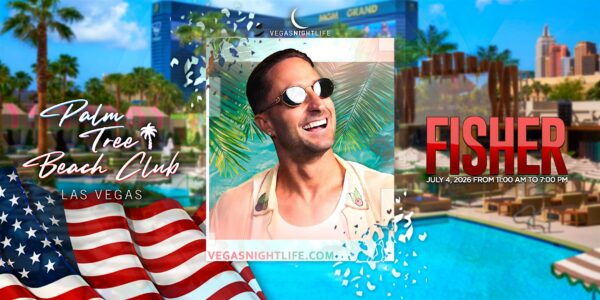 Fisher | July 4th Pool Party Vegas | Palm Tree Beach Club